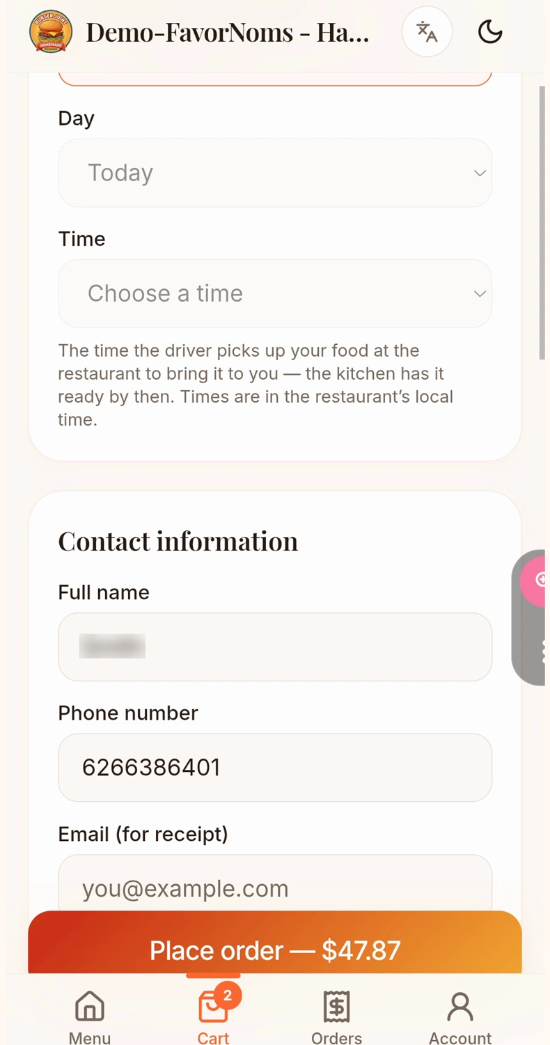 Customer · customer delivery