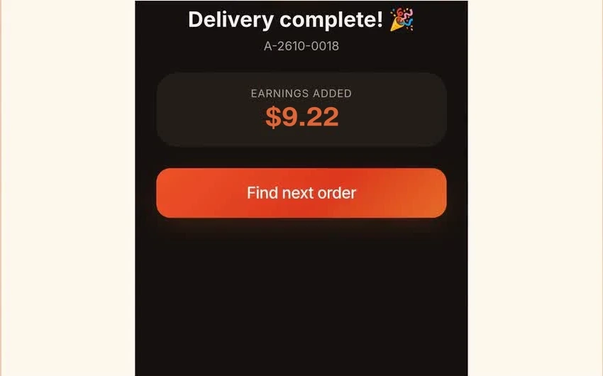 Driver · FavorGo · delivery done